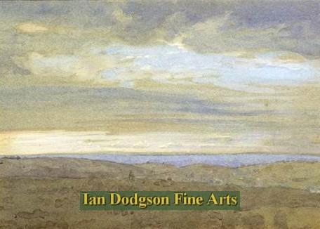 David Woodford - Anglesey Landscape Watercolour (c1995)