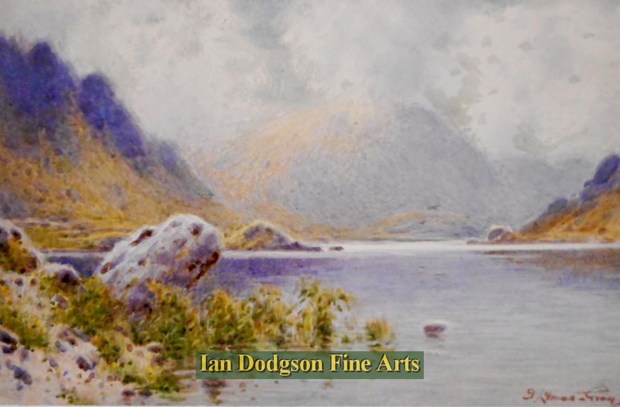 John Abernethy Lynas Gray - Llyn Ogwen Watercolour with bodycolour (c1924)