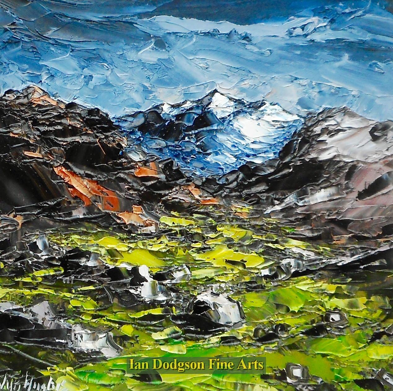 Wyn Hughes - Snowdonia, Dyffryn Nantlle. Oil on board (2019)