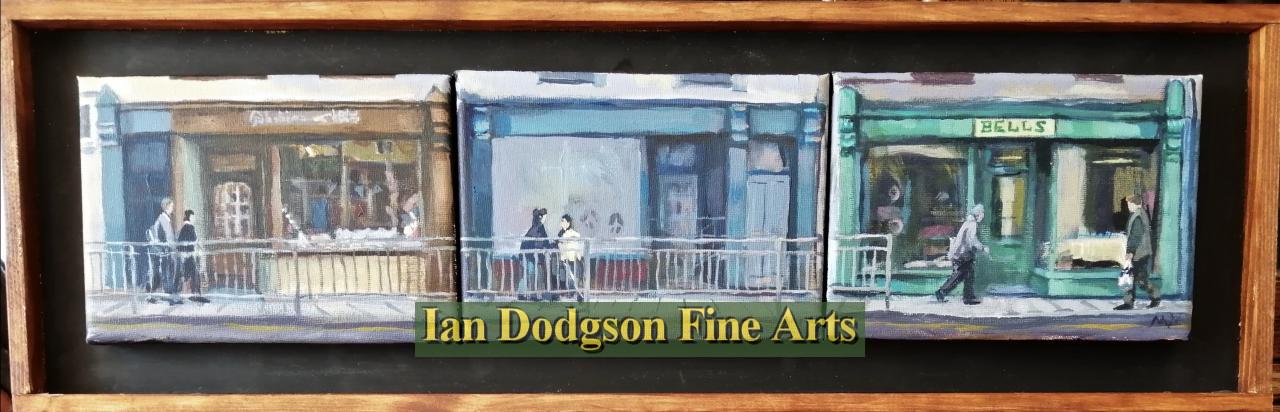 Martin Morley - 3 Bethesda Shops Acrylic on canvas (c2020)