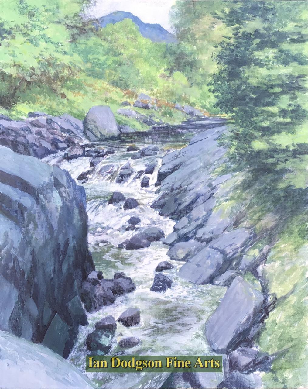Jeremy Yates - Rapids Oil on canvas board (c2015)