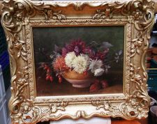 'Modern British School - Chrysanthemums