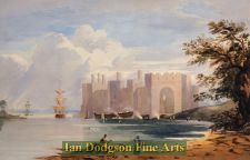 Caernarfon Castle, Wales by John Varley