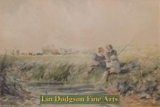 Fishing by David Cox Jnr