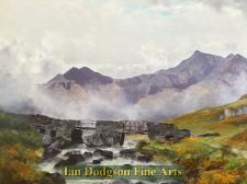 'Alfred Oliver RA. - Bridge at Plas y Brenin, Capel Curig