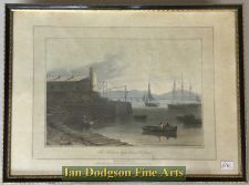 Harbour Lighthouse , Holyhead by William Daniell